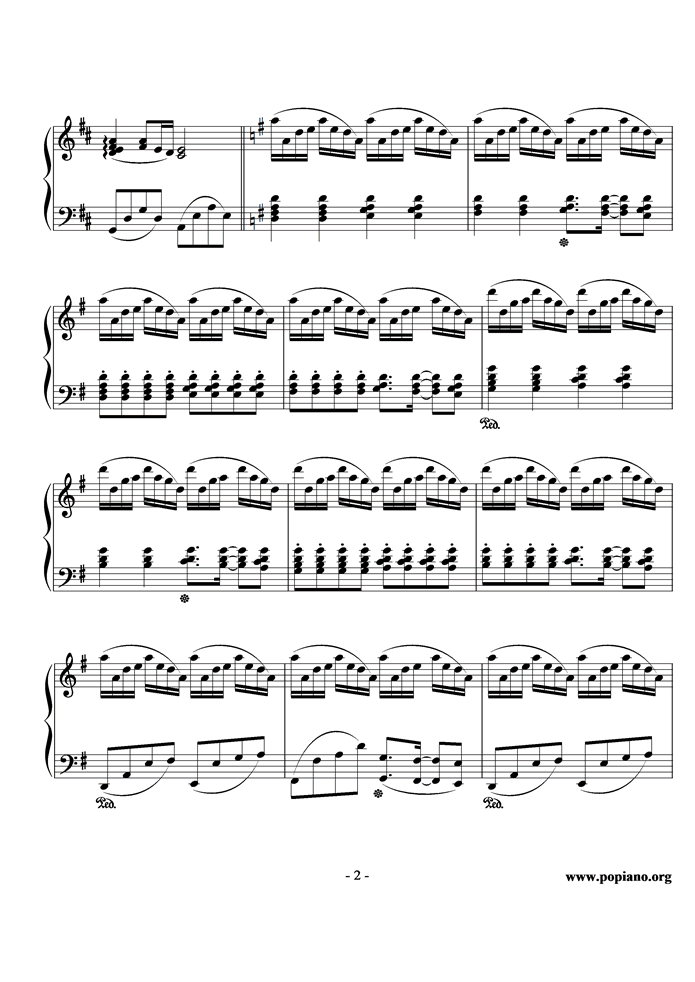 Summer钢琴曲谱（图2）