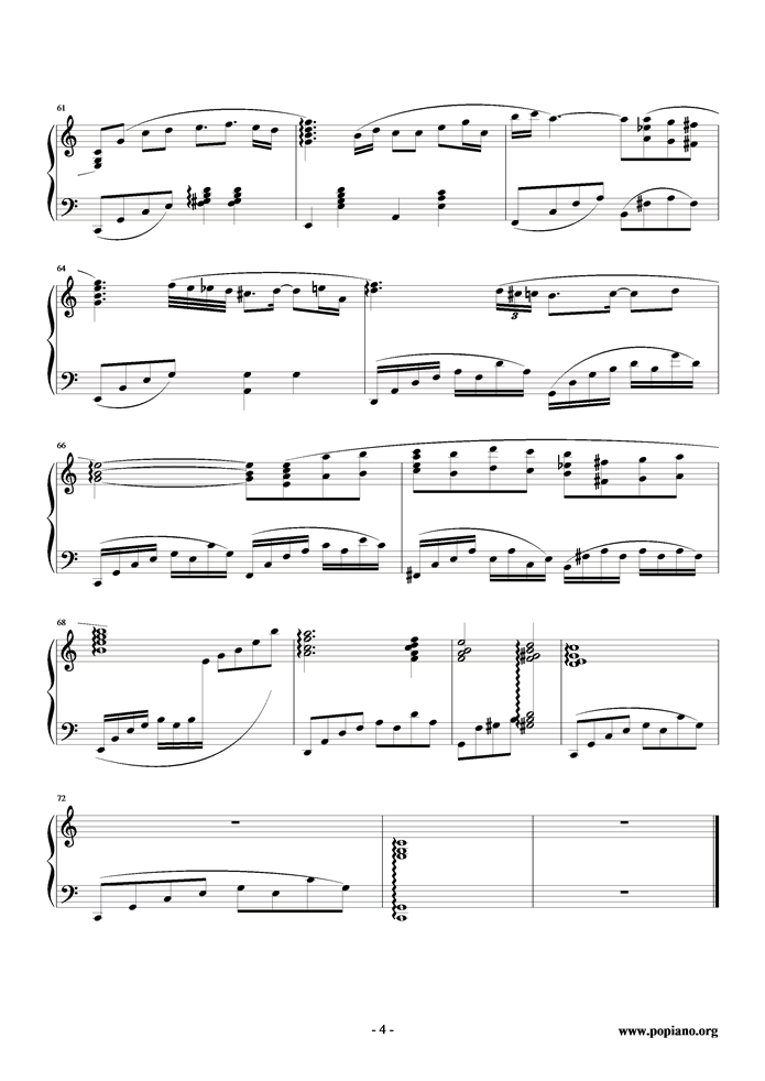 Friends钢琴曲谱（图4）