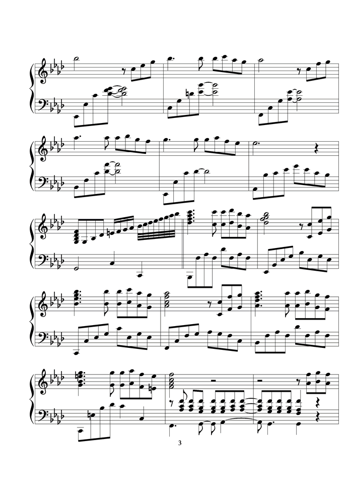 Two of Us钢琴曲谱（图3）