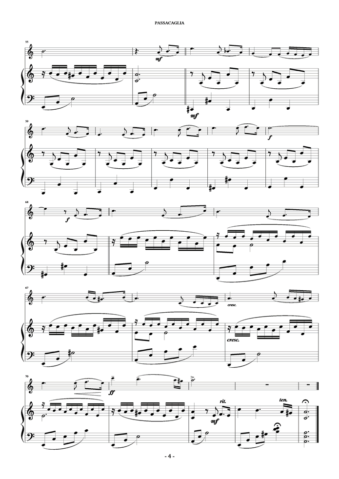 Passacaglia钢琴曲谱（图4）