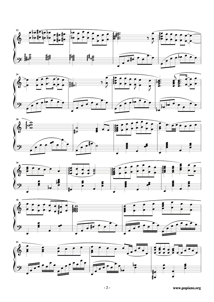 Friends钢琴曲谱（图2）