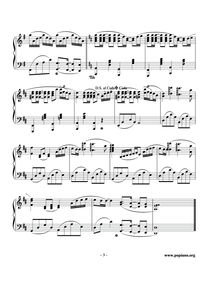 Summer钢琴曲谱（图3）
