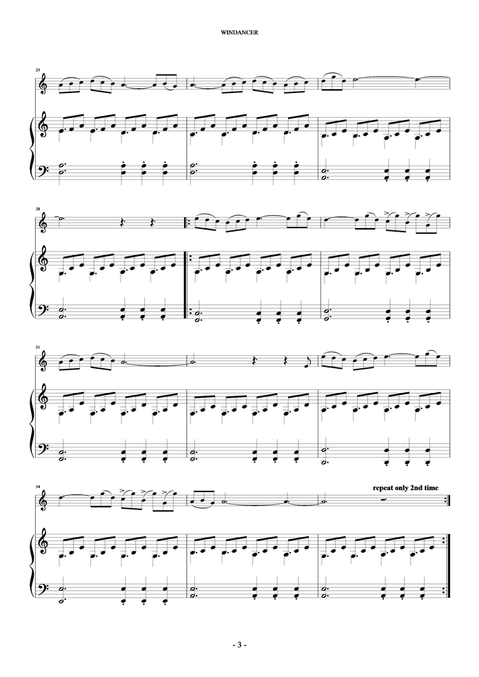 Windancer钢琴曲谱（图3）