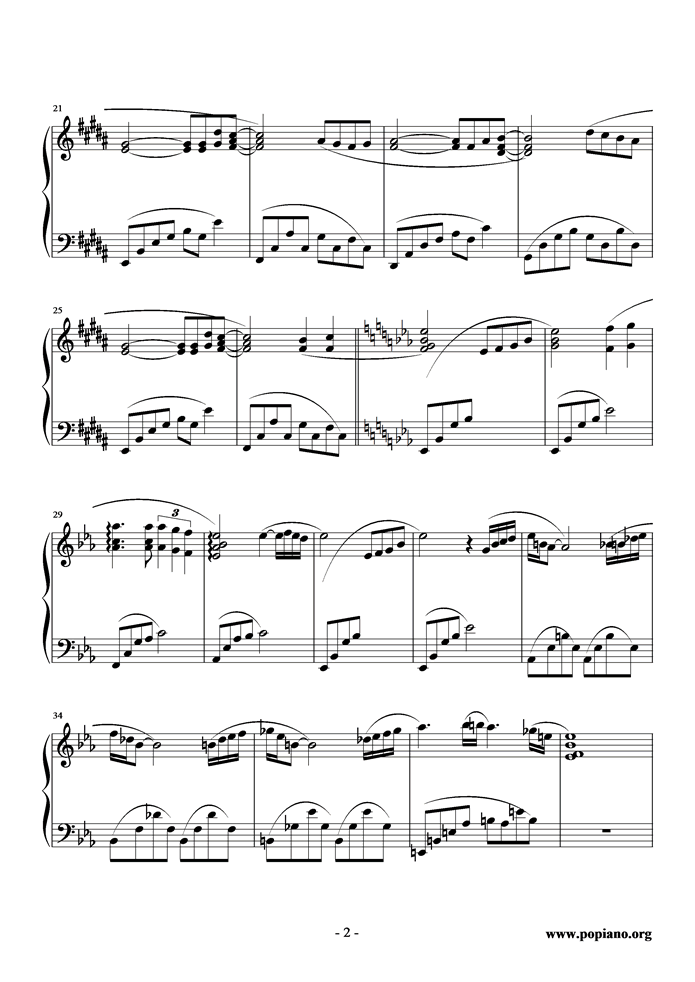Hatsukoi钢琴曲谱（图2）