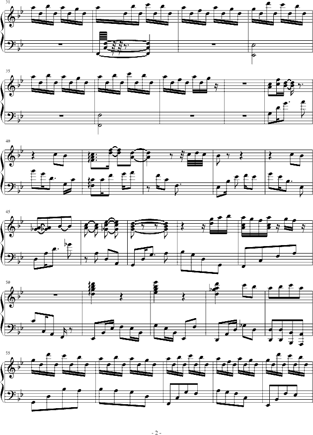 Castlevania - Bloody Tears钢琴曲谱（图2）