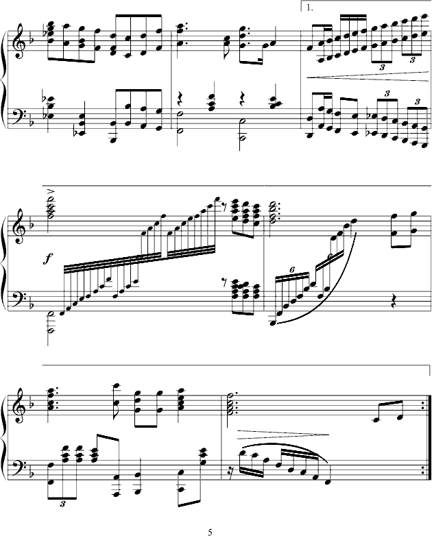 我爱你中国钢琴曲谱（图5）
