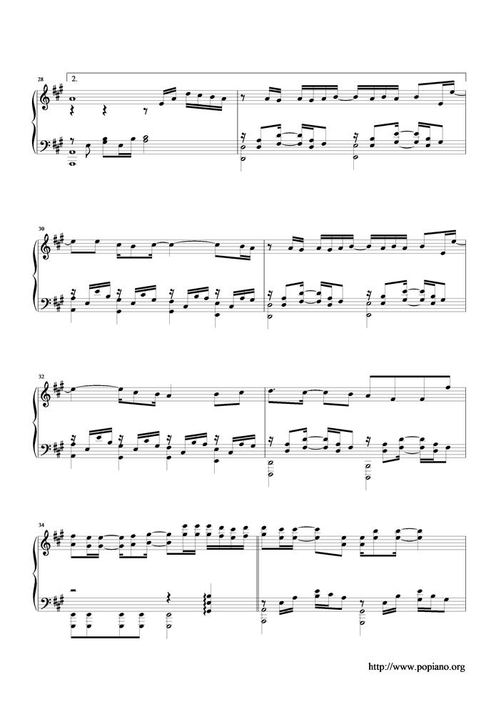 烟火钢琴曲谱（图3）