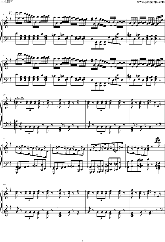 胡桃夹子进行曲钢琴曲谱（图3）