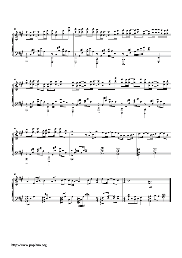 烟火钢琴曲谱（图4）