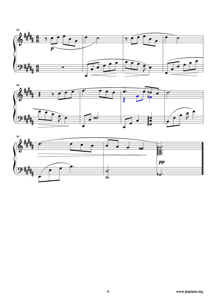 人魚第三章钢琴曲谱（图6）