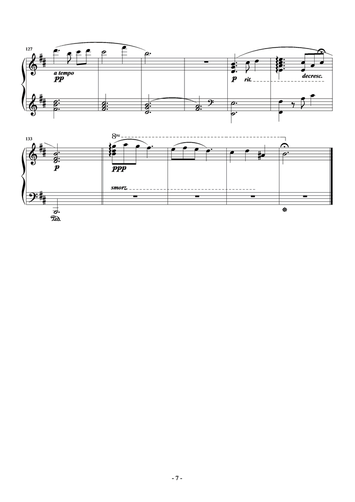 人魚第一章钢琴曲谱（图7）