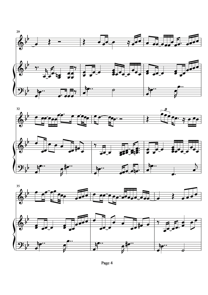 习惯钢琴曲谱（图4）