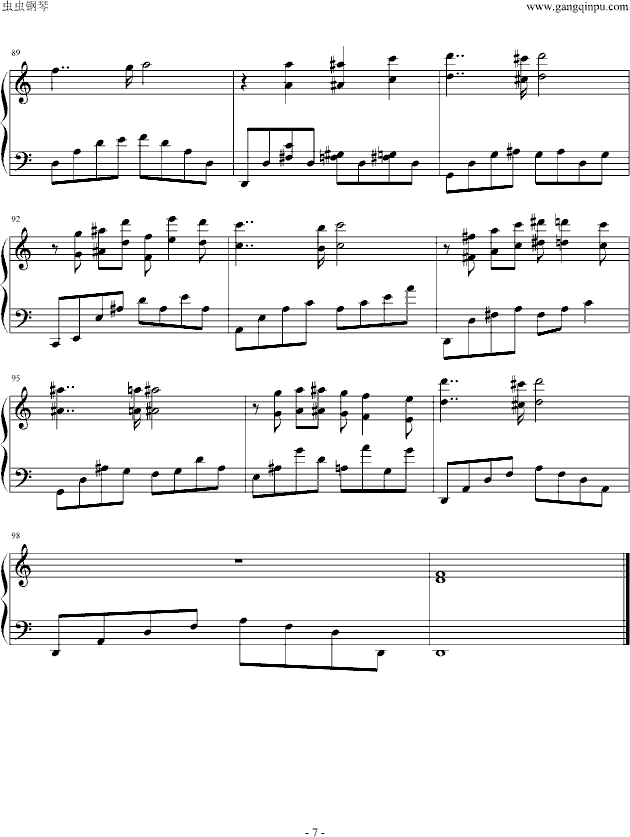 A Scene Of La Seine钢琴曲谱（图7）