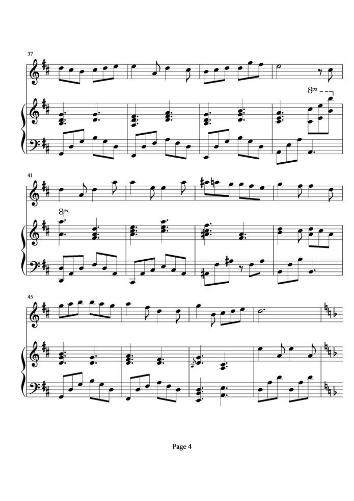 优先订座钢琴曲谱（图4）