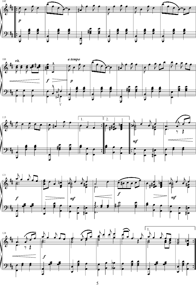 bethena钢琴曲谱（图5）