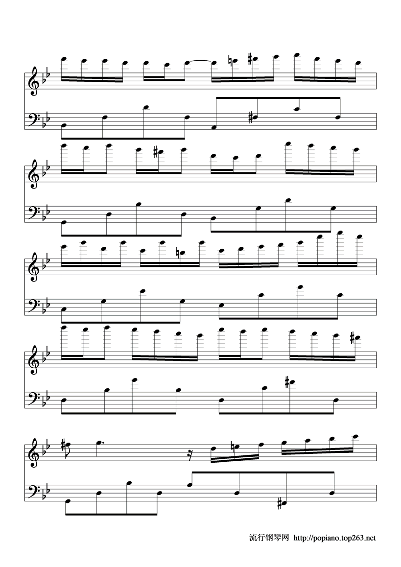 星空的旋律钢琴曲谱（图8）
