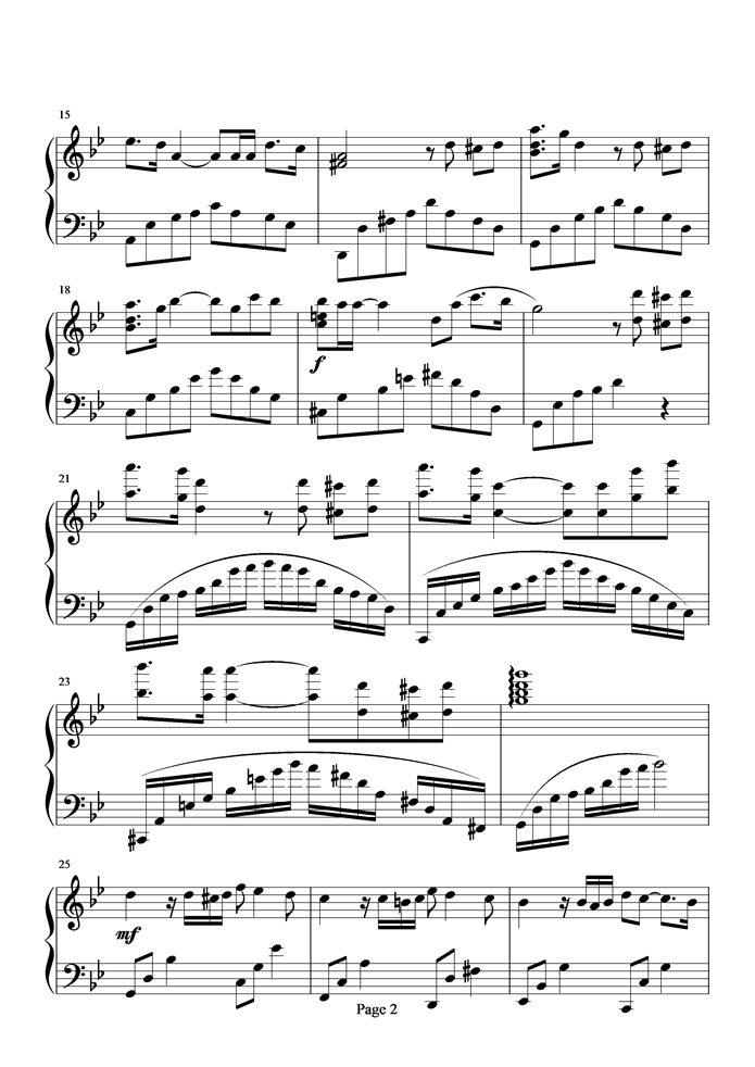 让梦冬眠钢琴曲谱（图2）