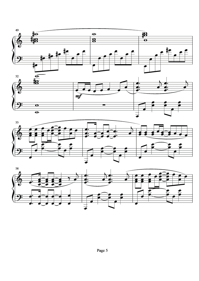 曝光钢琴曲谱（图5）