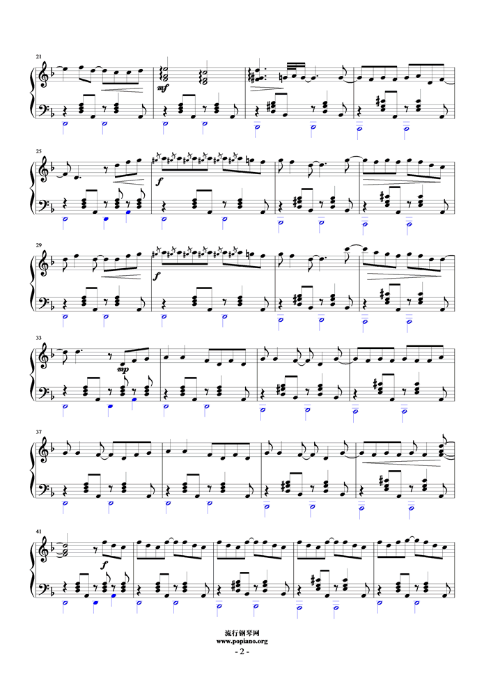 流浪诗人钢琴曲谱（图2）
