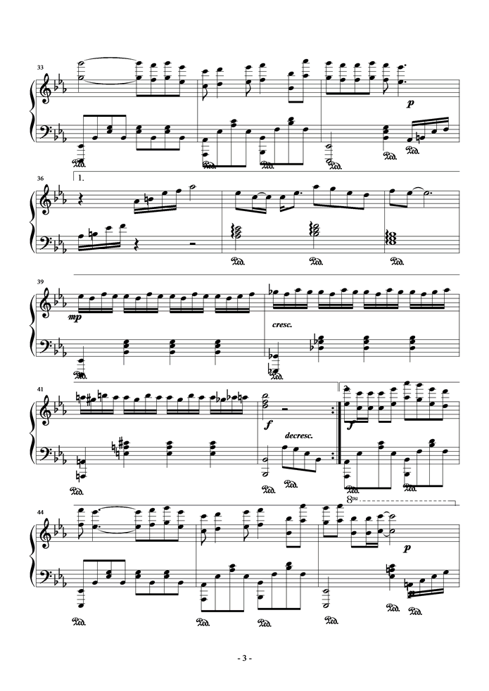 你对我的好钢琴曲谱（图3）