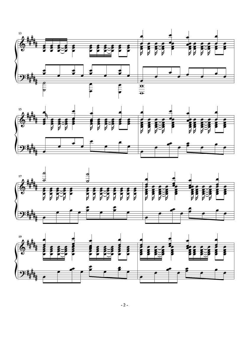 once钢琴曲谱（图2）