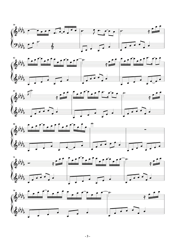 空房间钢琴曲谱（图3）