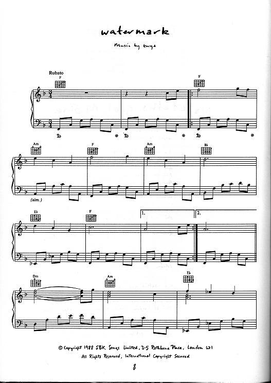 watermark钢琴曲谱（图1）