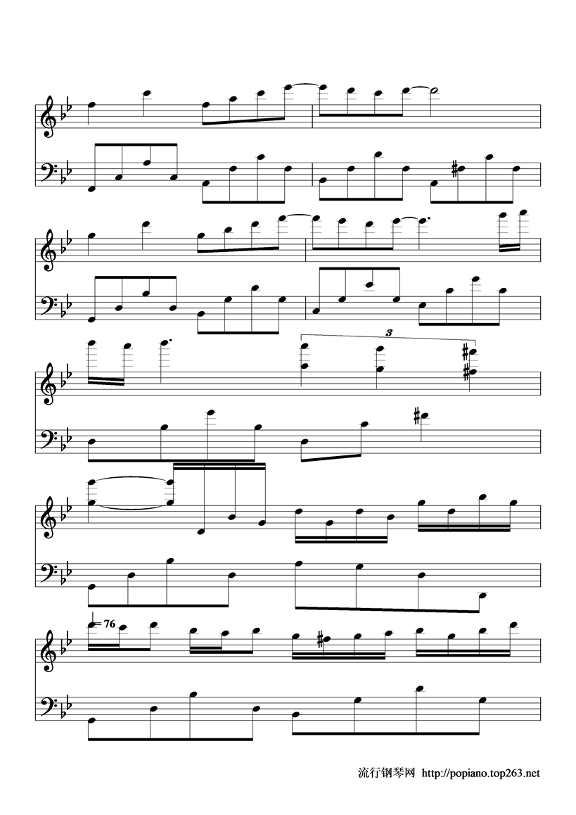 星空的旋律钢琴曲谱（图5）