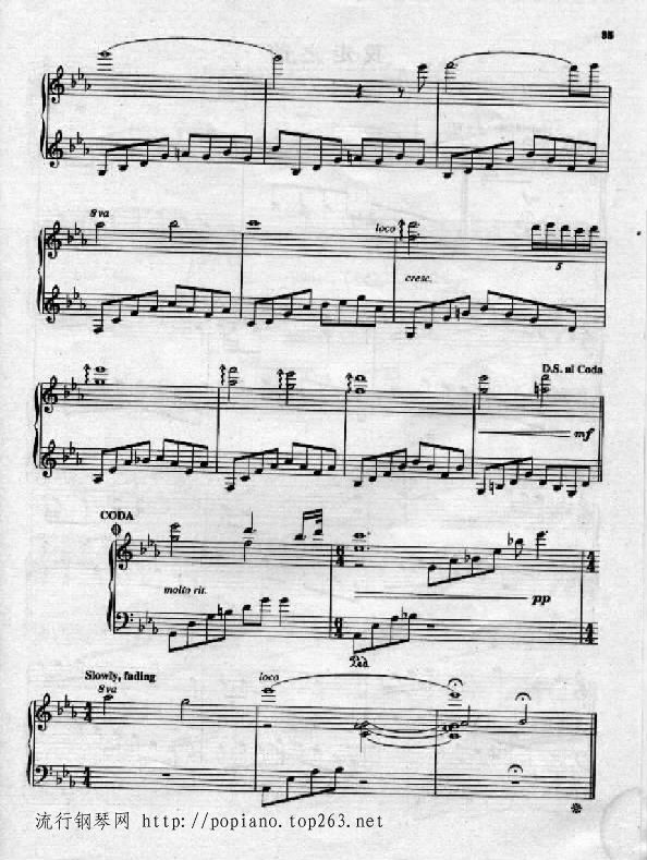 一个男人的梦钢琴曲谱（图4）