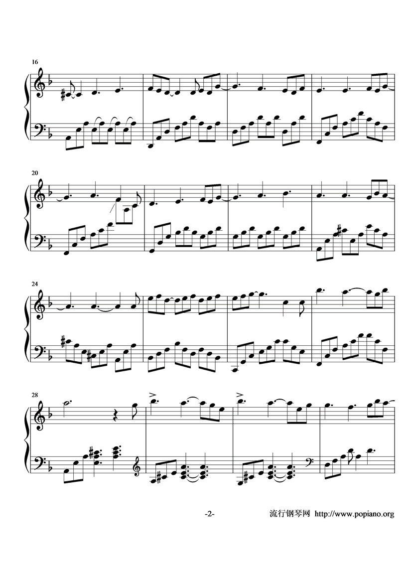 FELITSA钢琴曲谱（图2）