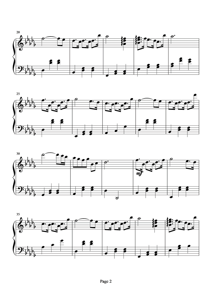 stepping on the rainy street钢琴曲谱（图2）