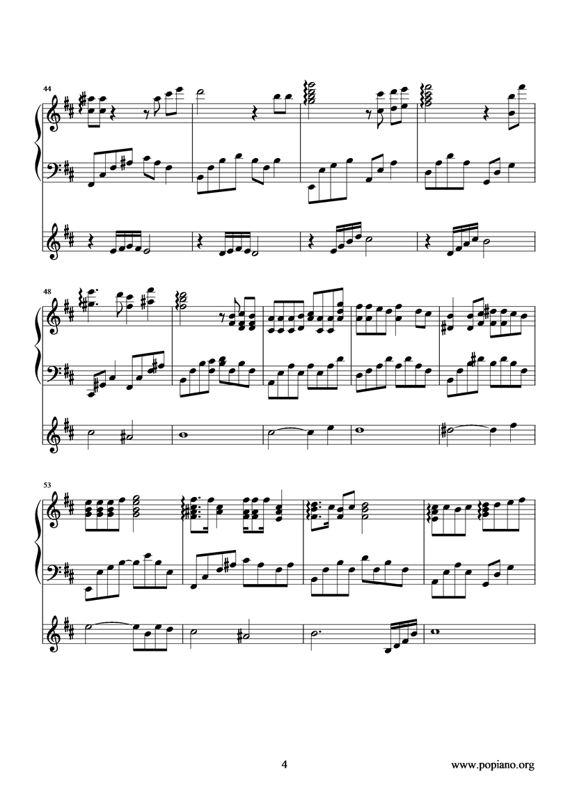 赤的疑惑钢琴曲谱（图4）