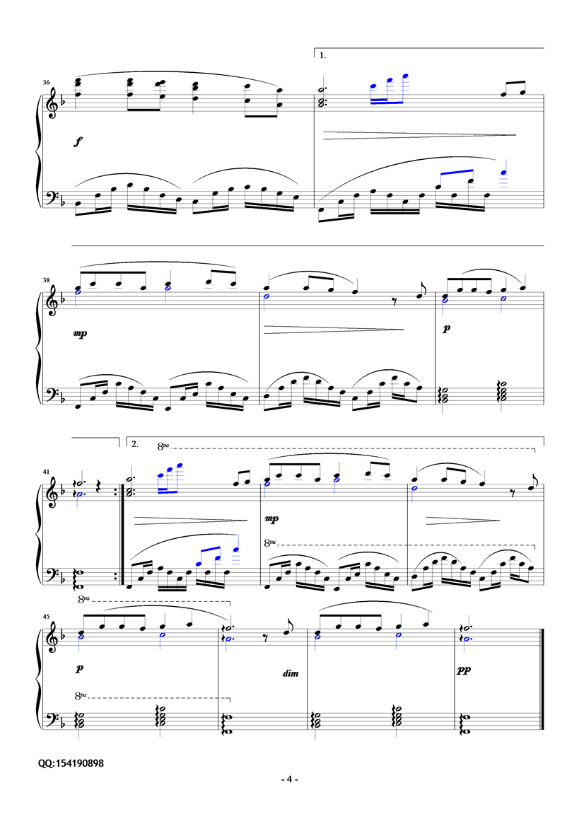 稻草人钢琴曲谱（图4）