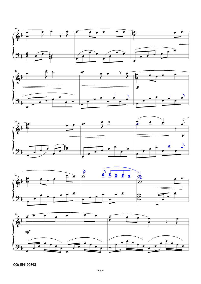 稻草人钢琴曲谱（图2）