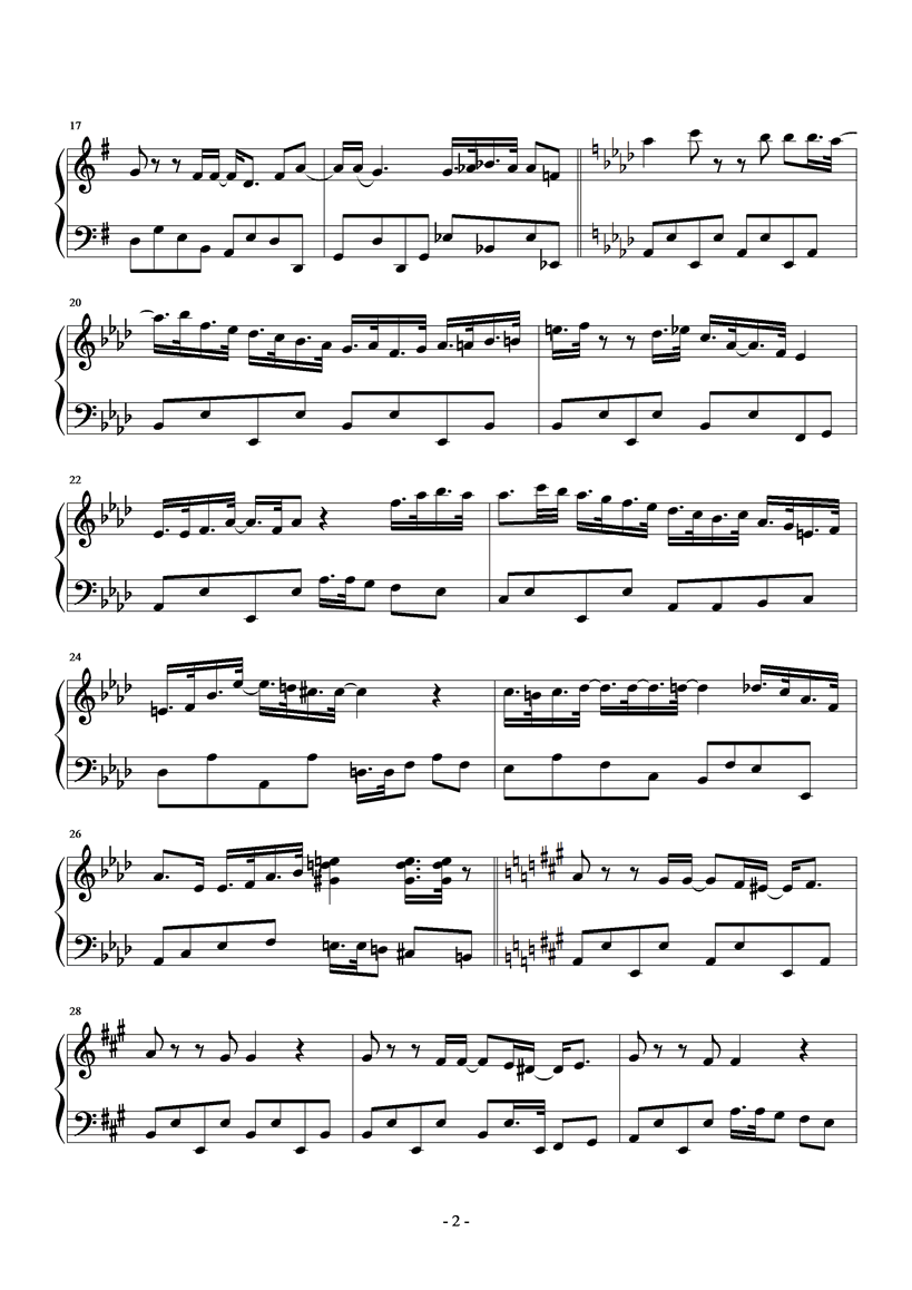 LOVE钢琴曲谱（图2）