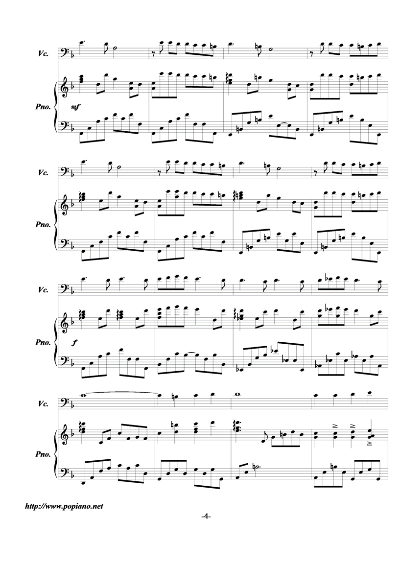 Passing By钢琴曲谱（图4）