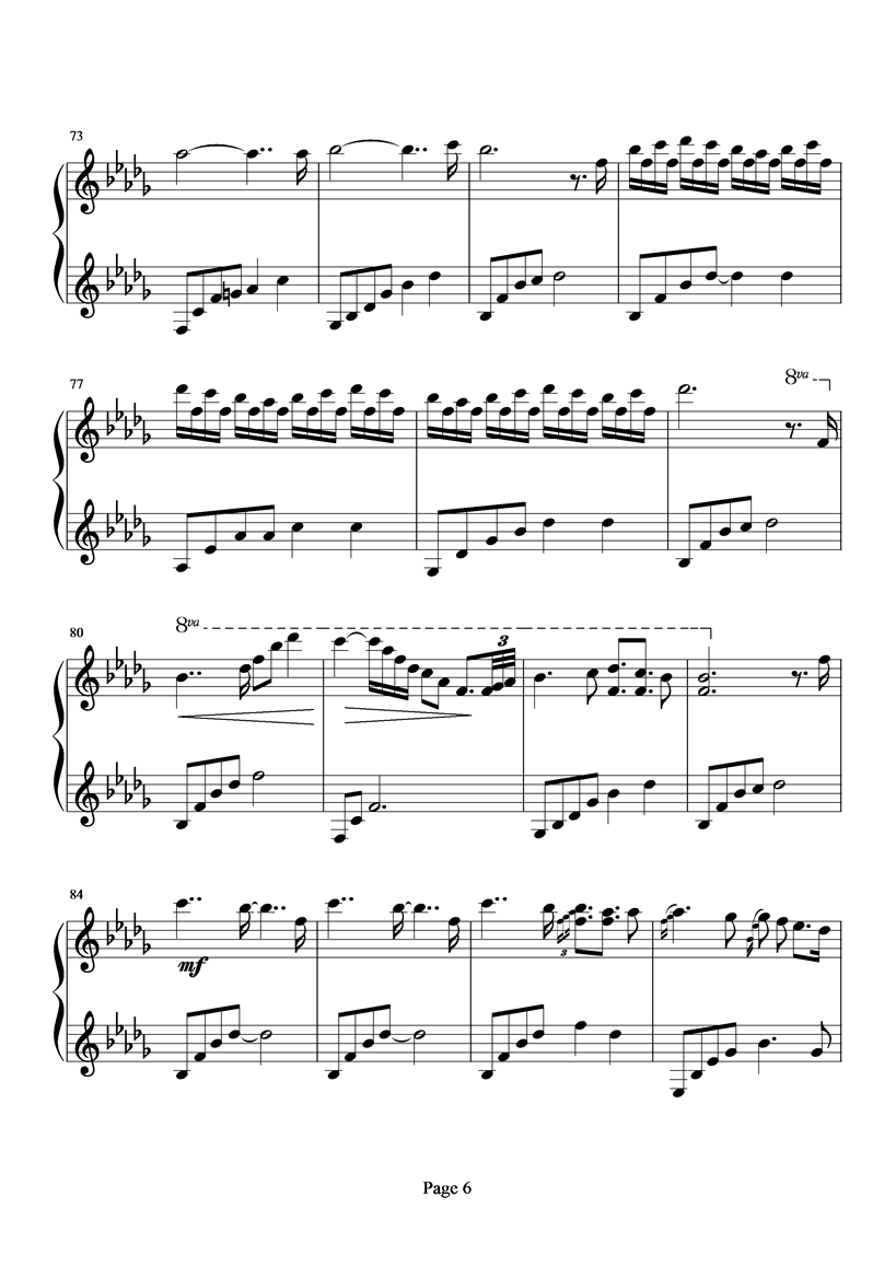 I miss you钢琴曲谱（图6）