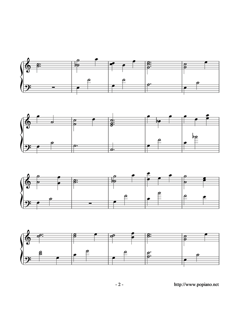 konoyo no uta钢琴曲谱（图2）