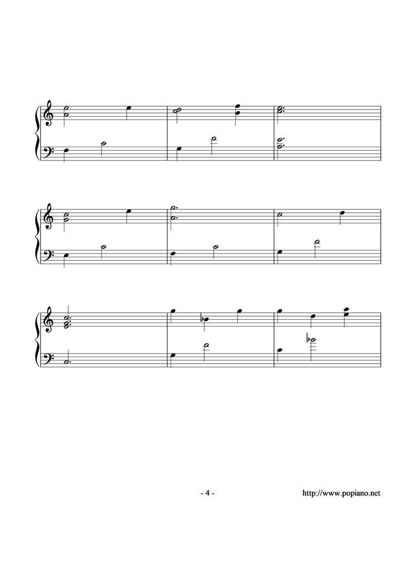 konoyo no uta钢琴曲谱（图4）