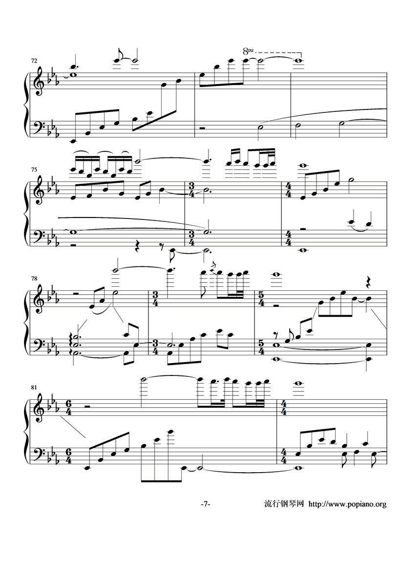 Before I Go钢琴曲谱（图7）