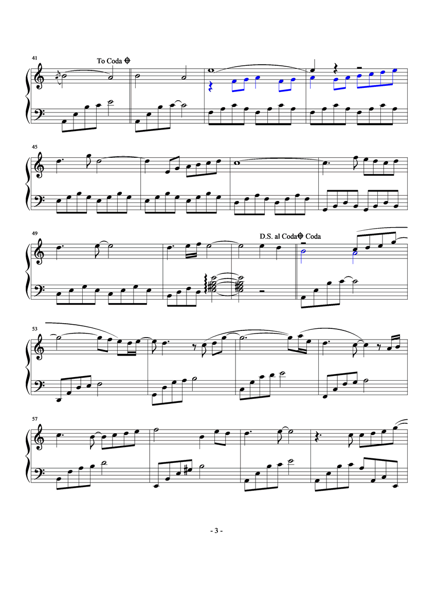 Goodbye钢琴曲谱（图3）