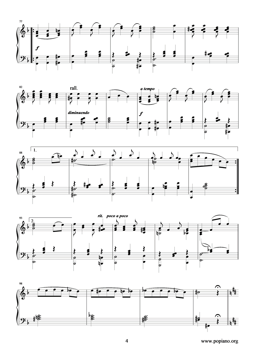 Bethena钢琴曲谱（图4）