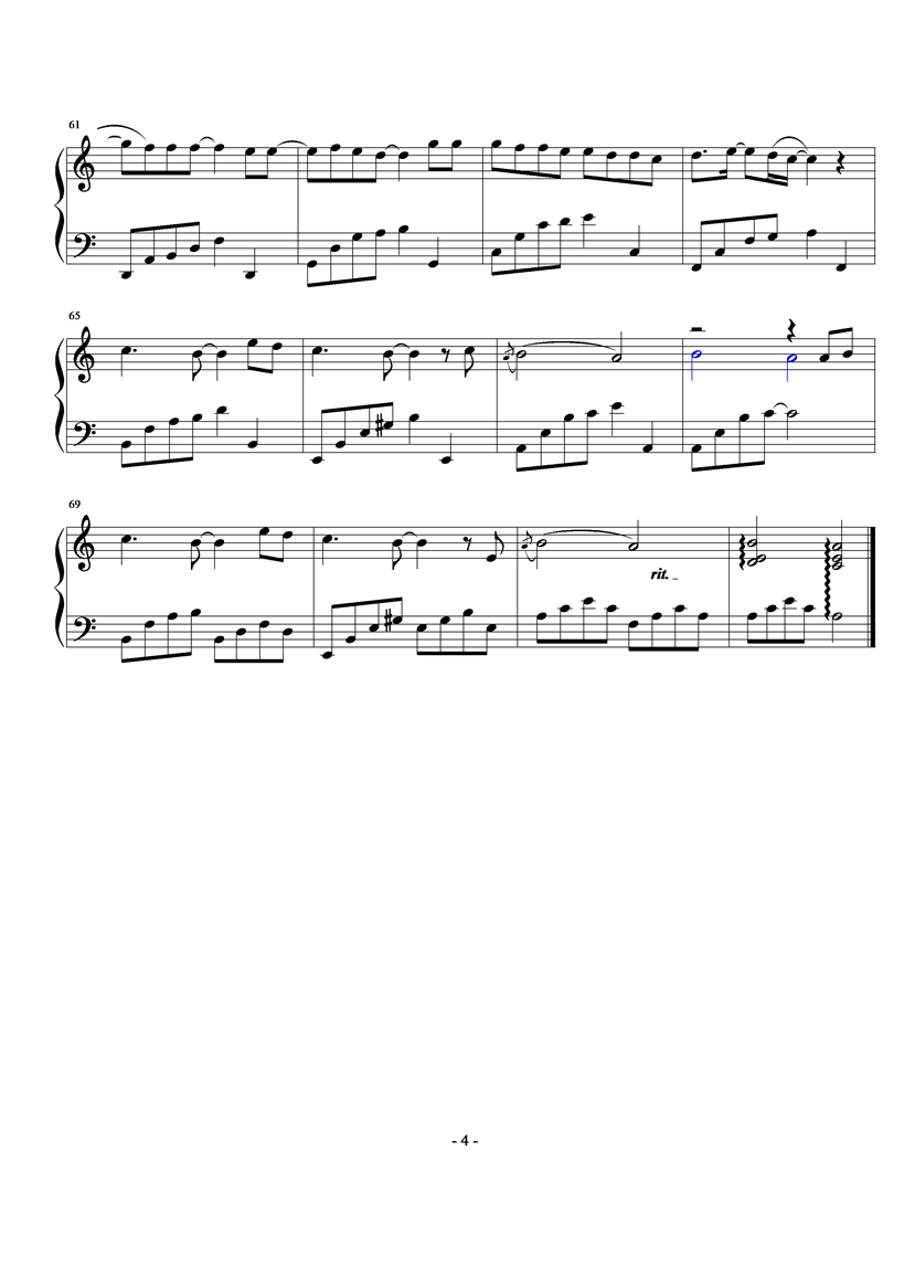 Goodbye钢琴曲谱（图4）