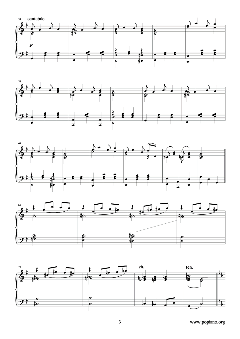 Bethena钢琴曲谱（图3）