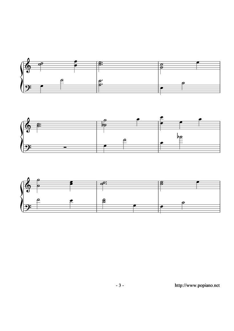 konoyo no uta钢琴曲谱（图3）