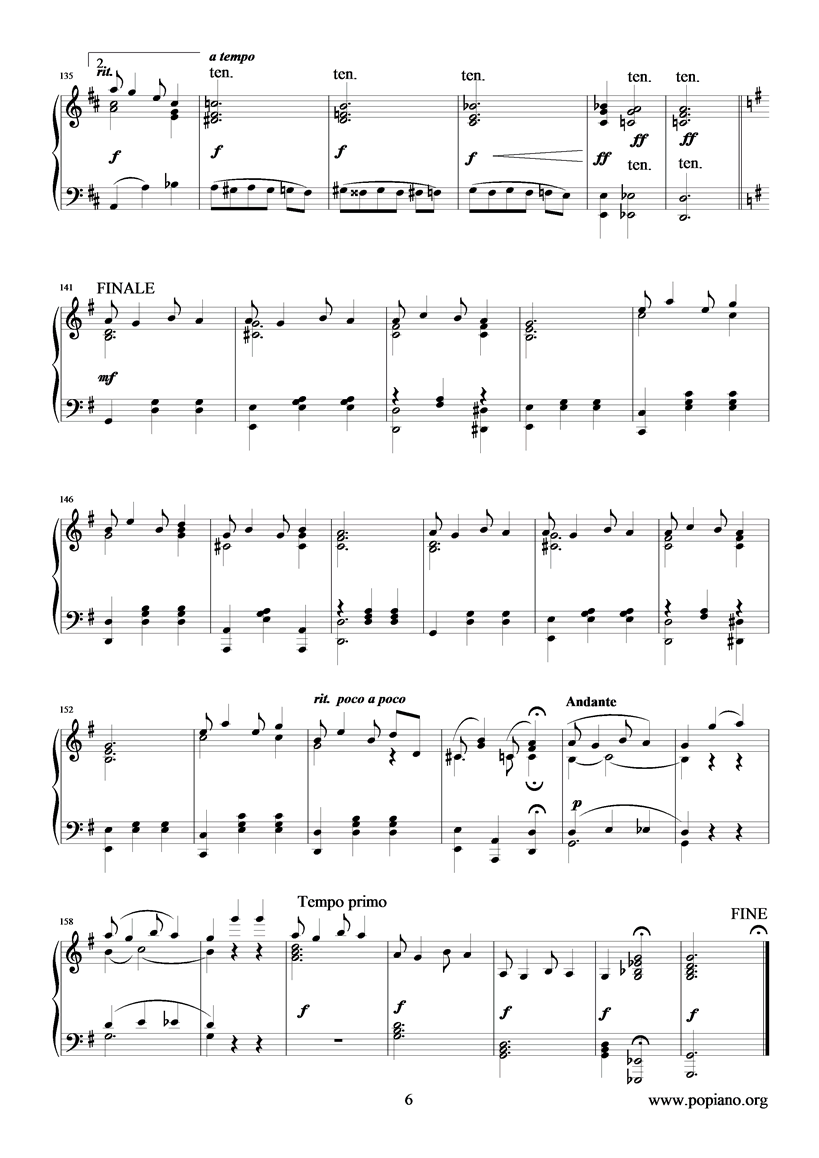 Bethena钢琴曲谱（图6）