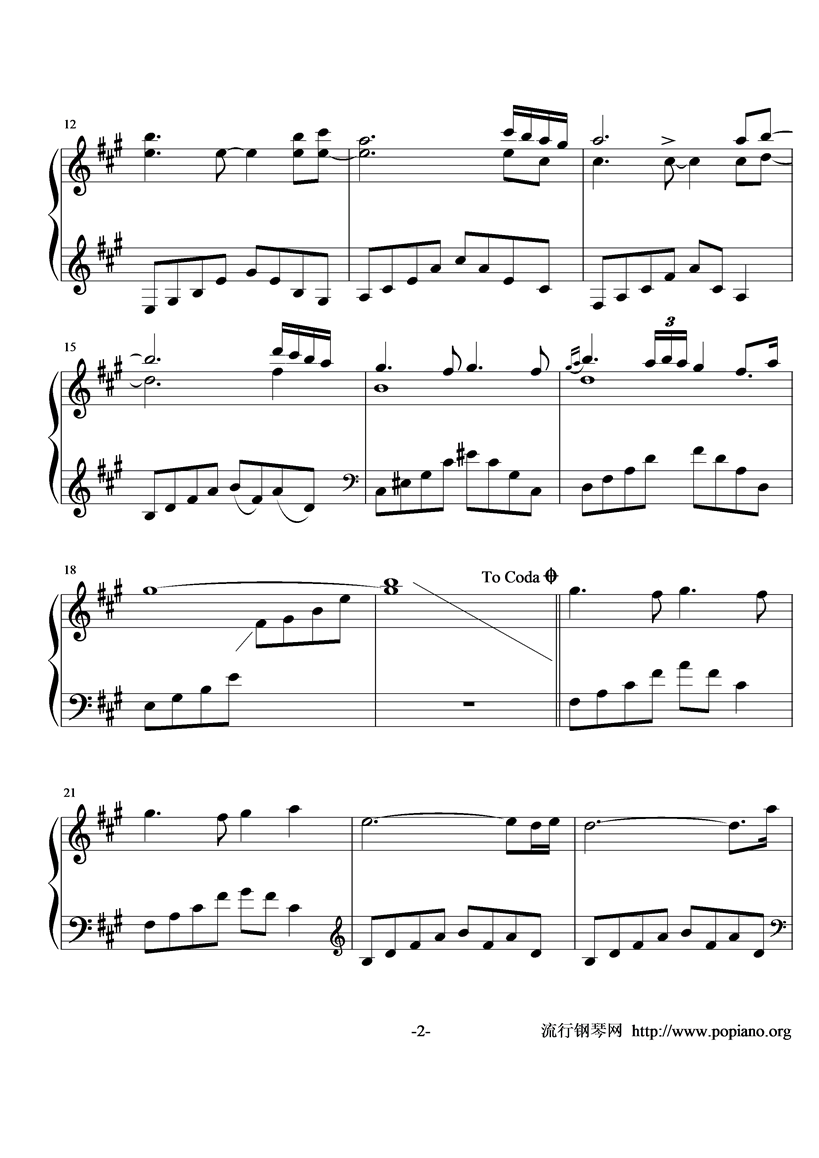 Almost a Whisper钢琴曲谱（图2）