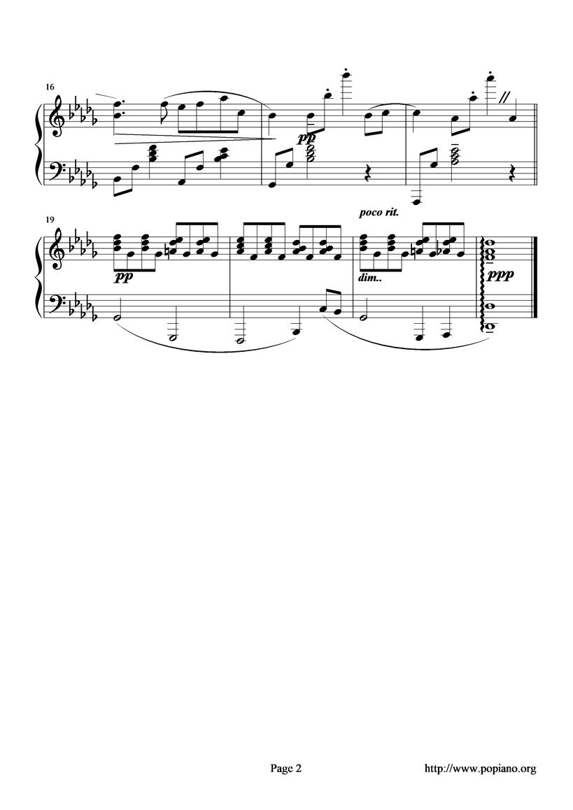 2月 冬银河钢琴曲谱（图2）