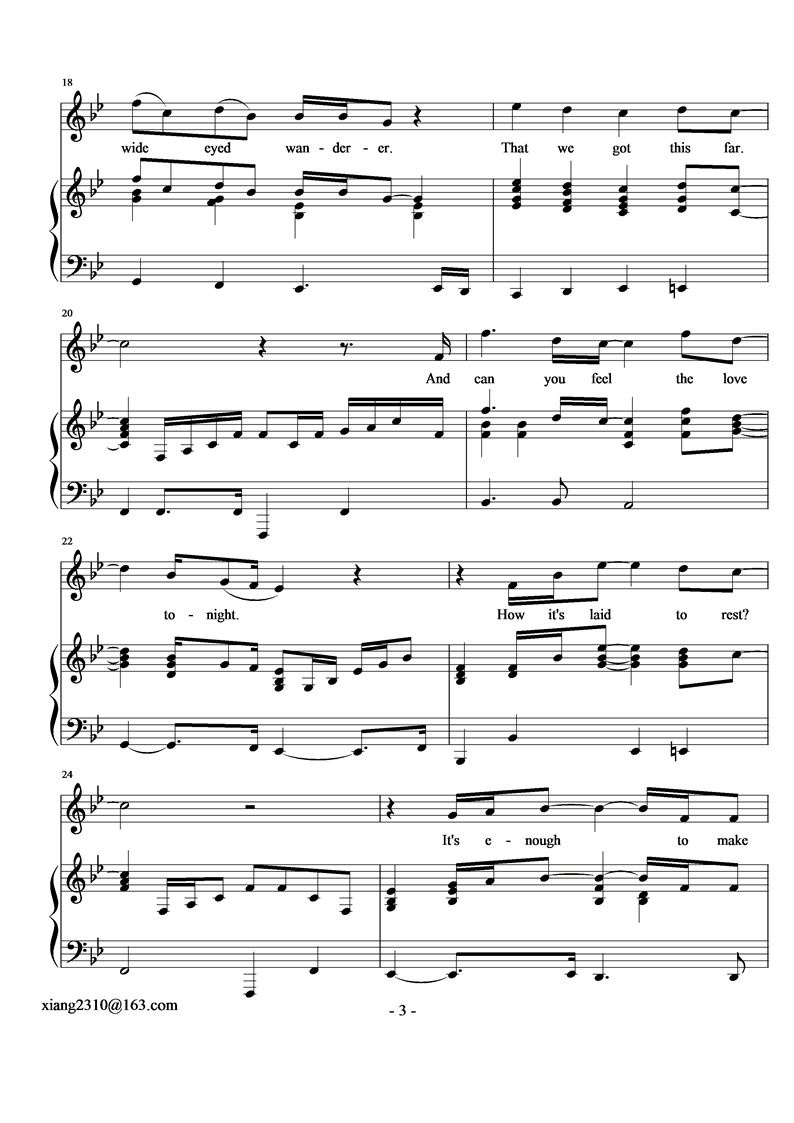Can You Feel the Love Tonight钢琴曲谱（图3）