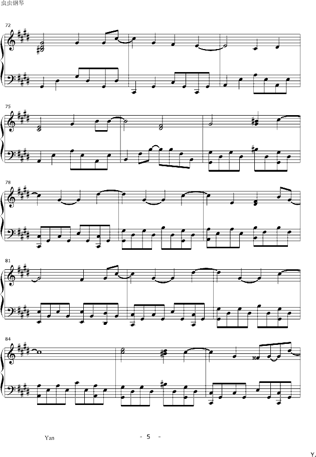 沙龙钢琴曲谱（图5）